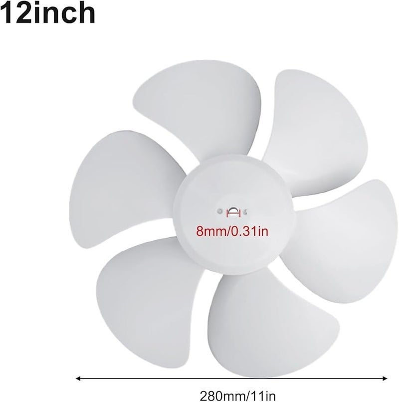 12 Inch 6 Blade Rubber Roof Exhaust Fan Quiet Airflow Replacement Ventilation Hood - Image 4