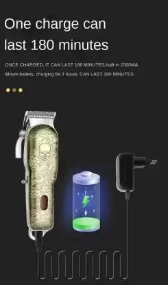 DALING Men Dl-1319 Cordless Led Display 3 Hours Runtime Hair Clipper Trimmer 180 Min Runtime 15 Length Settings - Image 3