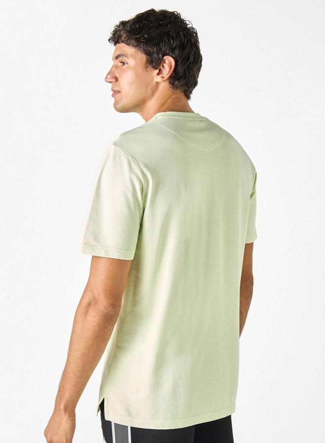 كابا تيشيرت بياقة ضيقة وأكمام قصيرة وتطريز من كابا - Image 3