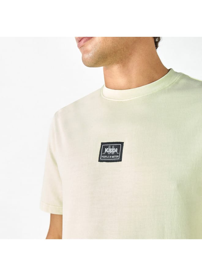 كابا تيشيرت بياقة ضيقة وأكمام قصيرة وتطريز من كابا - Image 4