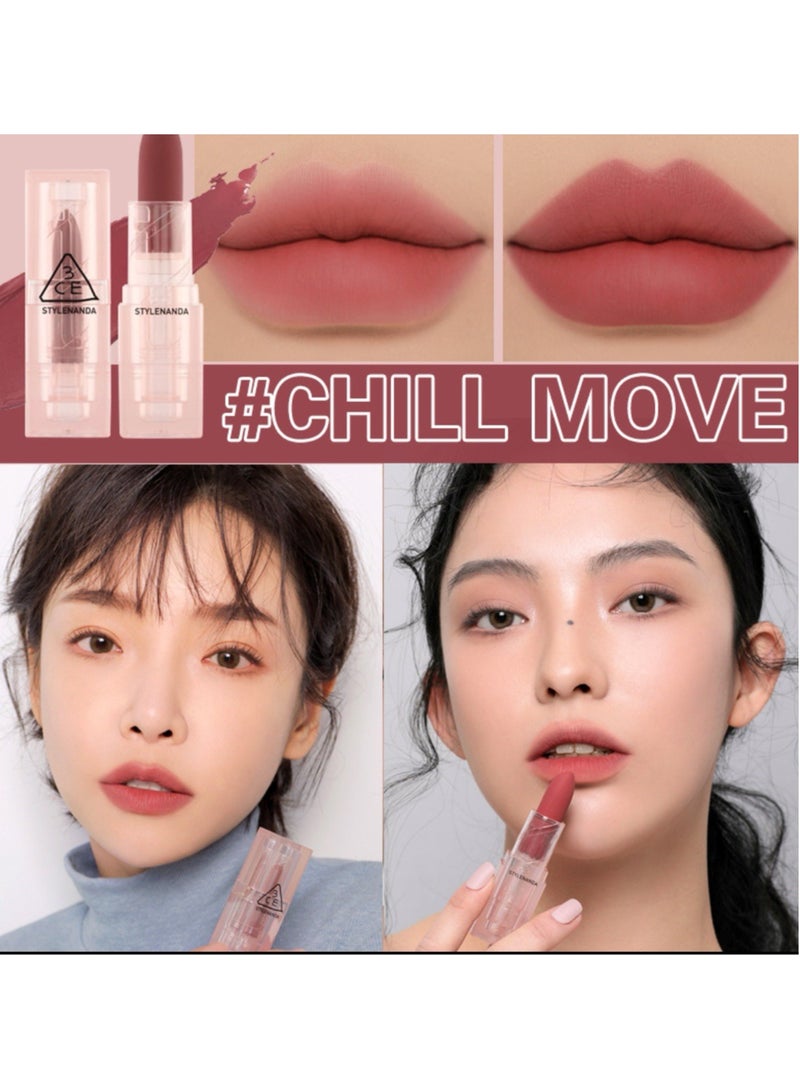 ثري سي إي 3CE أحمر شفاه مرطب وغير قابل للتلاشي