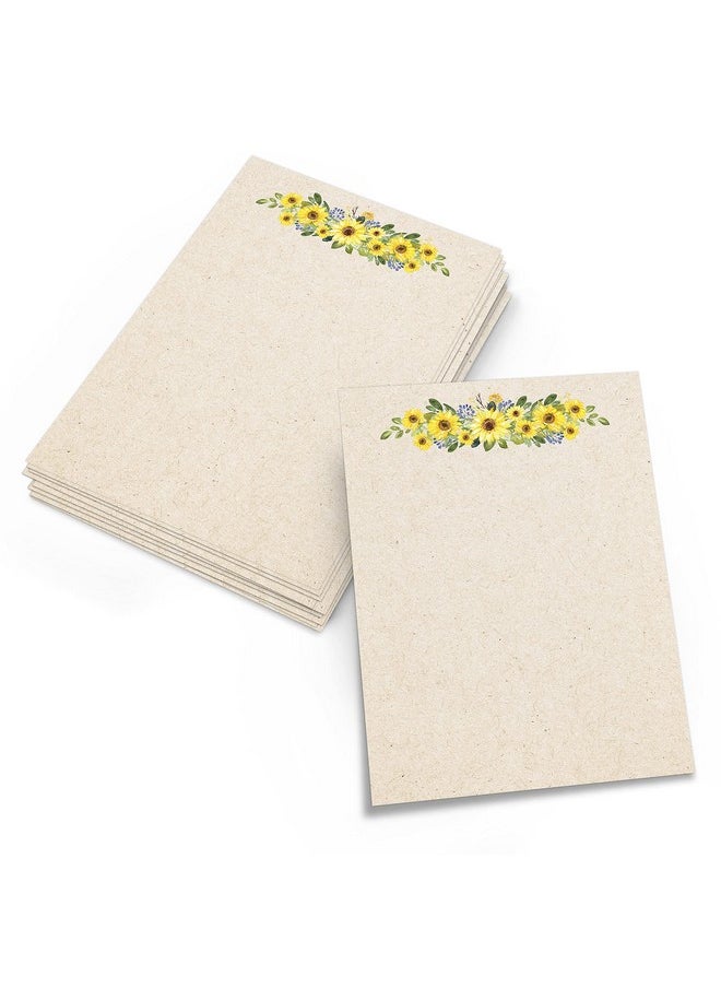 Blank Sunflower Note Cards Kraft (50) 5X7 Cards With Cute Yellow Sun Flowers Center Premium Cardstock Make Your Own Greeting Cards Invitations Stationery No Envelopes Made In Usa - pzsku/Z0B61293BB4E8965A60E6Z/45/_/1724477212/669ed51f-2155-40a8-90f5-6971cfc96630