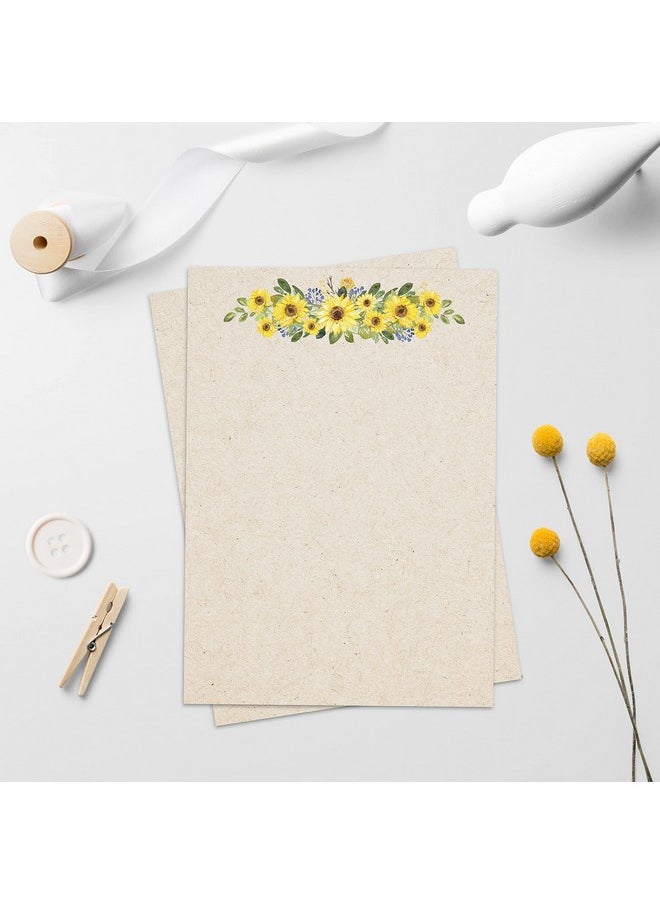 Blank Sunflower Note Cards Kraft (50) 5X7 Cards With Cute Yellow Sun Flowers Center Premium Cardstock Make Your Own Greeting Cards Invitations Stationery No Envelopes Made In Usa - pzsku/Z0B61293BB4E8965A60E6Z/45/_/1724477215/afd817f9-fdce-49e2-8e5f-84a19d6a87e6