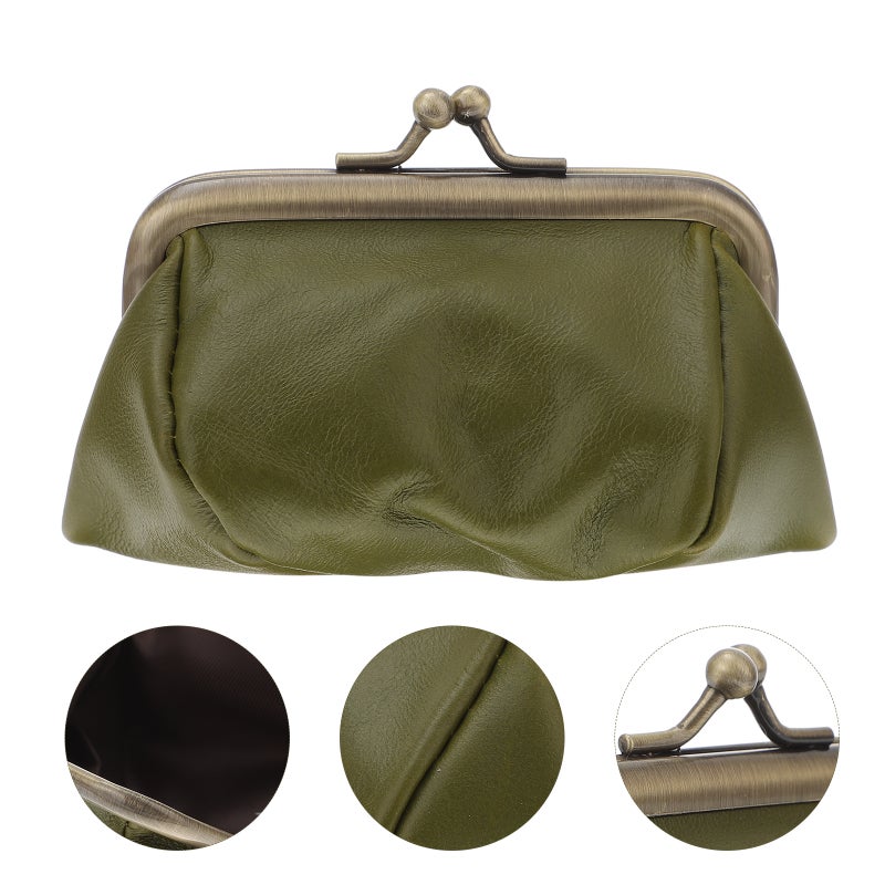 1Pc Female Cards Purse Key Wallet Holder Handbag Change Purse (Green) - Image 1