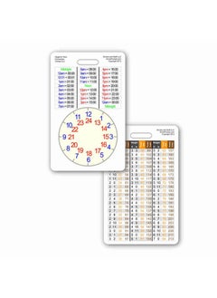 Scrubs and Stuff LLC Height & Time Conversion Vertical Badge Id Card Pocket Reference Guide 