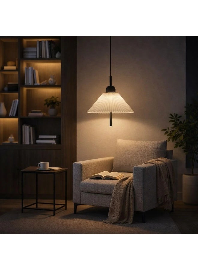 Chandelier A pendant light with an elegant design that combines a contemporary touch with refined simplicity, made from durable materials including reinforced board, plastic, and aluminum. - Image 5
