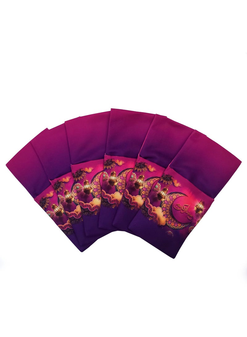 Alwan Eid And Ramadan Kareem Set of 6 Cutlery Holders And 1 Runner - Image 2