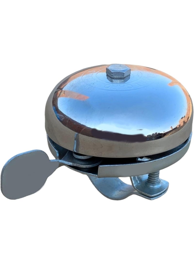 جرس دراجة هوائية معدني كلاسيكي | صوت قوي وواضح للتنبيه | سهل التركيب على المقود - Image 5