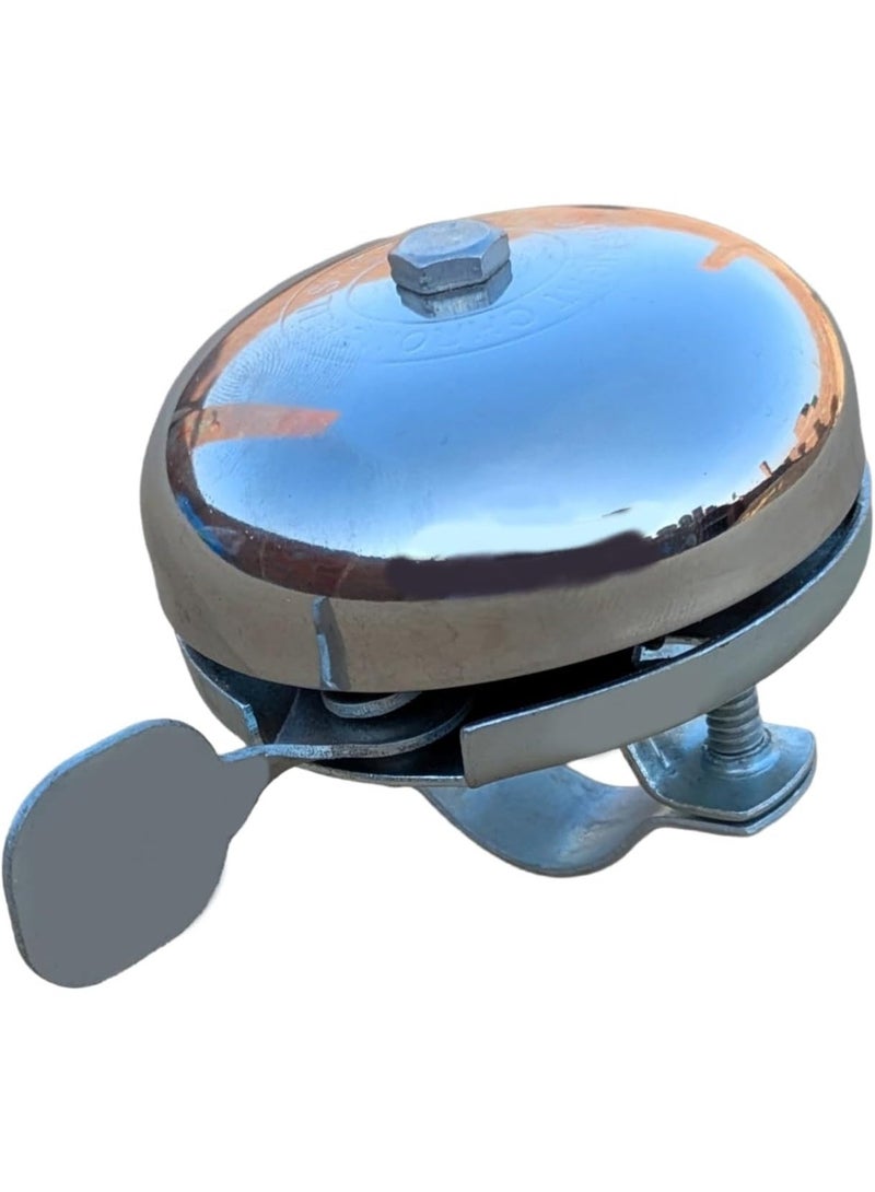 جرس دراجة هوائية معدني كلاسيكي | صوت قوي وواضح للتنبيه | سهل التركيب على المقود - Image 2