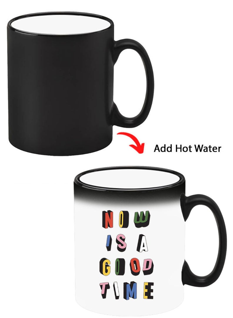 Theodor Color Changing Heat Sensitive Ceramic Mug, Image Revealed When HOT Liquid is Added! Good time - Image 1