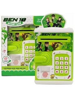 Generic Ben 10 Secret Number Fingerprint Electronic Safe Auto Drag Money Bank for Kids 