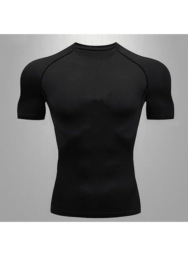 Men's Compression Shirts Short Sleeve Athletic Tops, Cool Dry Workout Shirt Sports T-Shirt - Image 2