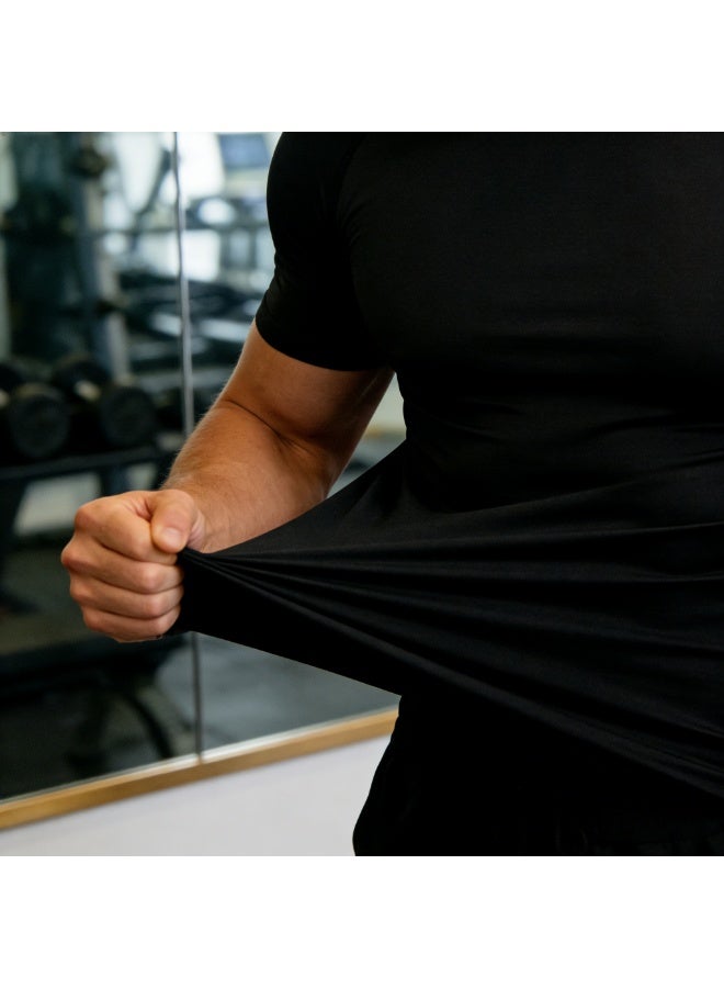 Men's Compression Shirts Short Sleeve Athletic Tops, Cool Dry Workout Shirt Sports T-Shirt - Image 4