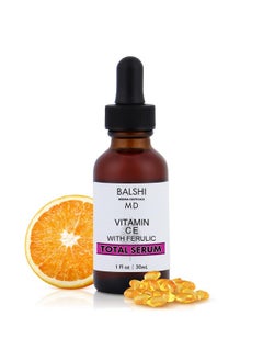 Total Serum Vitamin C E With Ferulic Acid Serum W/L Ascorbic Acid Hyaluronic Acid Glycerin And Sodium Pca Vitamin C Serum With Ferulic Acid Use To Boost Defense Brighten Firm Hydrate 1Oz