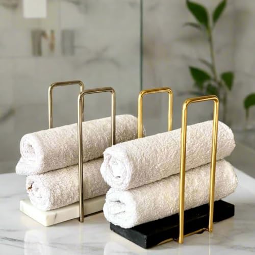 MASON HOME Imperial Napkin Holder Black & Gold - 1pc - L 25.4" x B 17.8" x H 7.6" | Bathroom - Kitchen - Bedroom - Washbasin | Towel - Kitchen Roll - Paper Towel | Home Décor | Organizer | Stand - Image 3