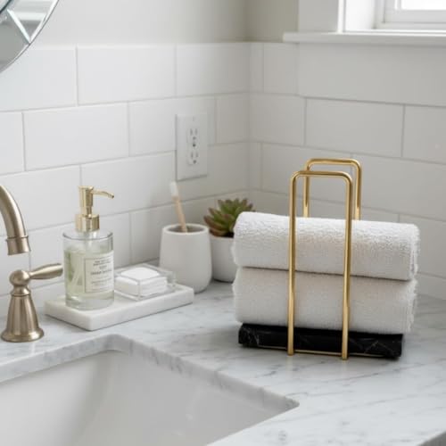 MASON HOME Imperial Napkin Holder Black & Gold - 1pc - L 25.4" x B 17.8" x H 7.6" | Bathroom - Kitchen - Bedroom - Washbasin | Towel - Kitchen Roll - Paper Towel | Home Décor | Organizer | Stand - Image 5