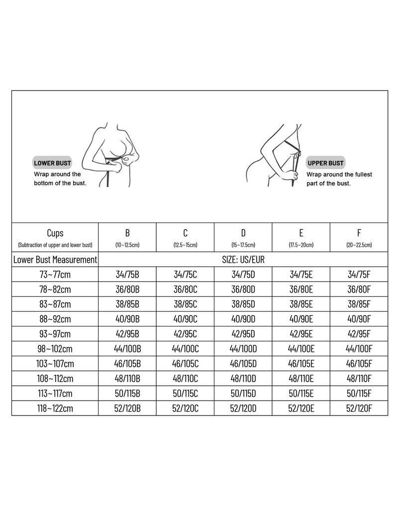 Women Front Closure Bra Plus Size Thin Padded No Underwire Bras - Image 5