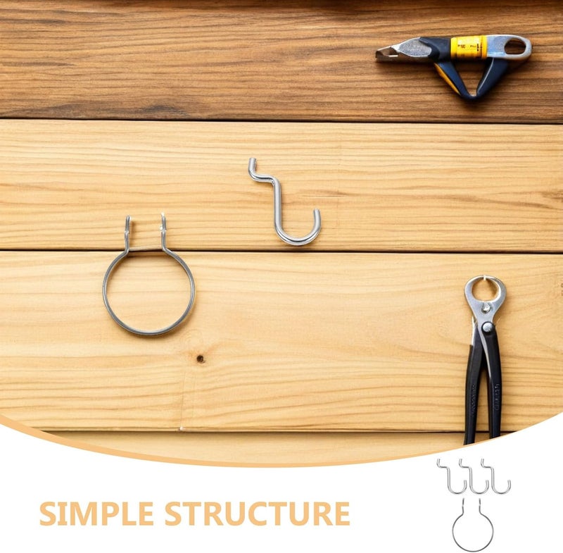 1 Set Pegboard Hooks - Pegboard Cup Holder Rings - Heavy Duty Peg Board Accessories for Organizing Cups Jars Tools in Garage Kitchen Laundry Room - Image 4