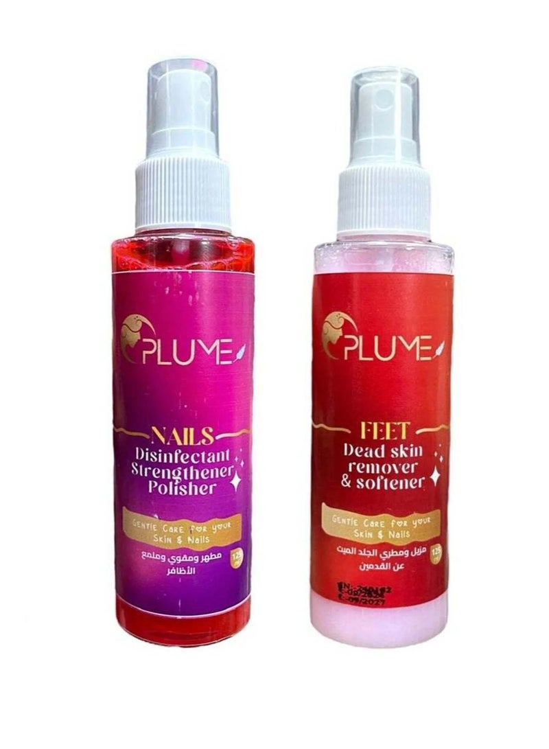 بلوم مزيل الجلد الزائد حول الاظافر 125 مل ومعقم ومورد الأظافر 125مل