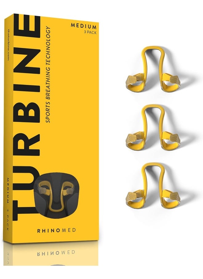 Rhinomed - Turbine Nasal Dilator For Athletic Breathing, Size Medium | Improves Airflow During Exercise | Flexible And Lightweight - Image 1