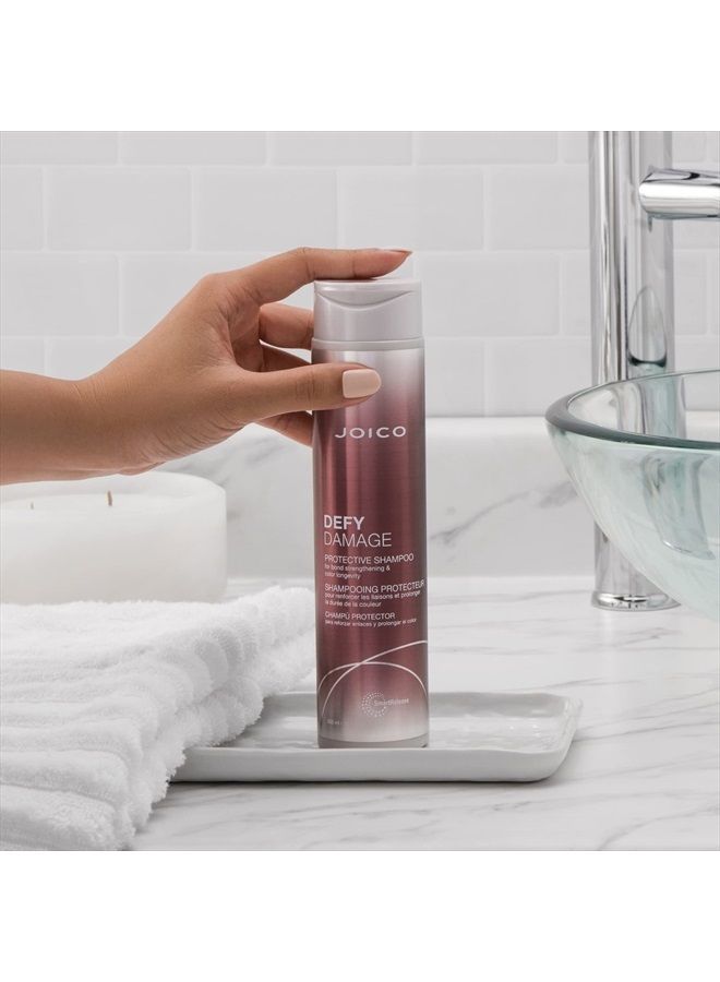 JOICO Defy Damage Protective Shampoo | For Color-Treated Hair | Strengthen Bonds & Preserve Hair Color | With Moringa Seed Oil & Arginine | 10.1 Fl Oz - Image 3