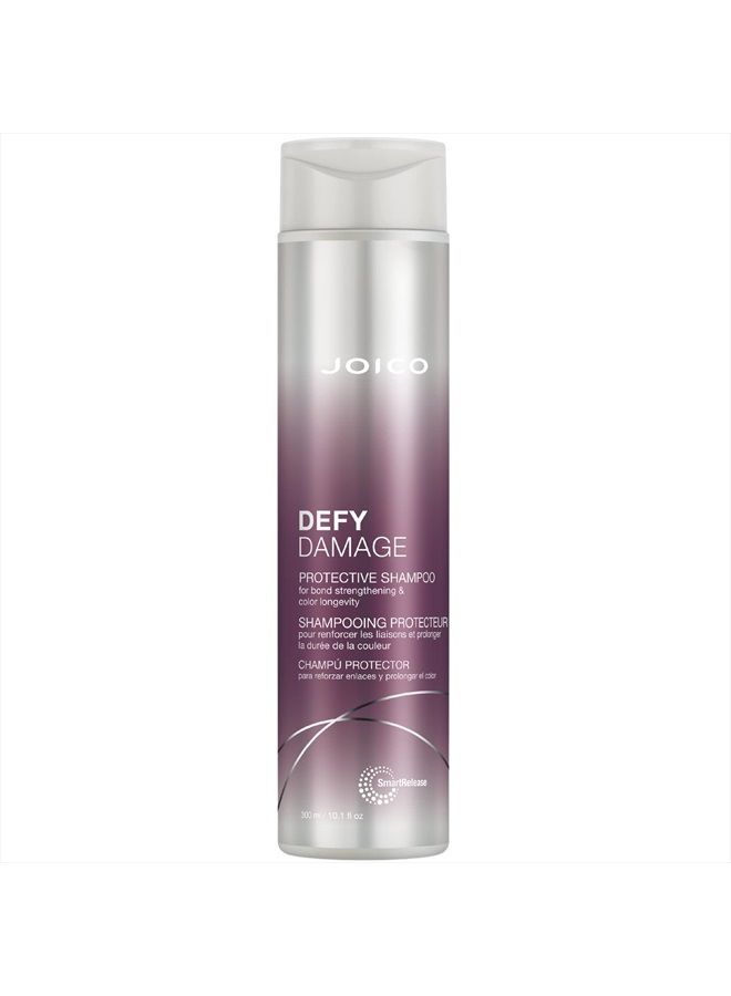 JOICO Defy Damage Protective Shampoo | For Color-Treated Hair | Strengthen Bonds & Preserve Hair Color | With Moringa Seed Oil & Arginine | 10.1 Fl Oz - Image 1