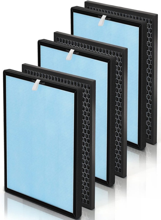 SOMEWAYTOP HSP001 True HEPA Replacement Filter Set Compatible with HSP001 True Air Clenaer for Home, Efficient Filters Carbon Pre-Filter 4 Stages Remove Odor - Image 1