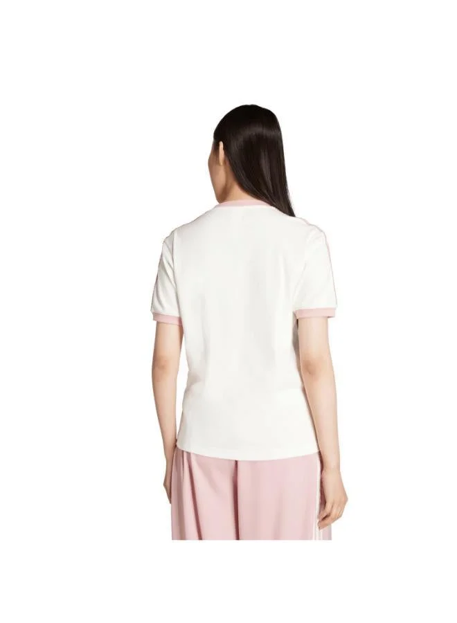 Adidas Originals OWHITE adidas Originals Ruffle 3-Stripes T-Shirt for Women | Best Price UAE