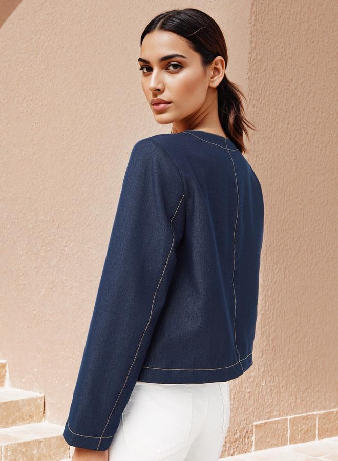 ايكونيك جاكيت شانيل من الدنيم - Image 3