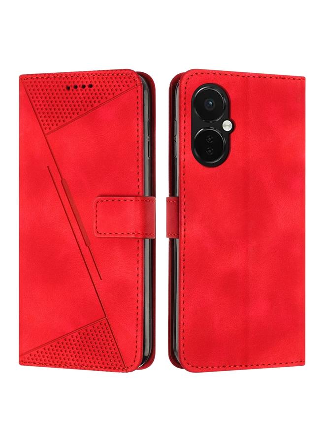 اس-توب جراب لهاتف OnePlus Nord CE3 / CE 3 Lite جراب جلدي بتصميم مثلث حلم مع حبل - Image 1