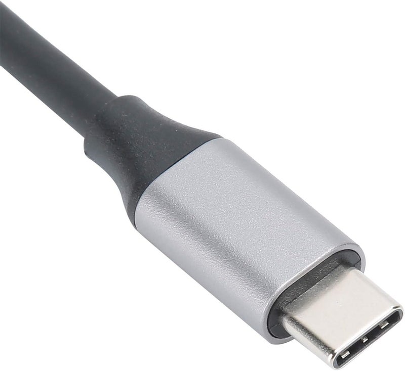 محول من منفذ Type-C ذكري إلى منفذ VGA بكابل قصير، مصنوع من سبيكة الألومنيوم ومغطى بمادة PVC، مناسب لنظام OS X، يدعم دقات العرض QXGA بمعدل 60 هرتز، ويحتوي على منفذ أنثوي من نوع Type-C. - Image 4
