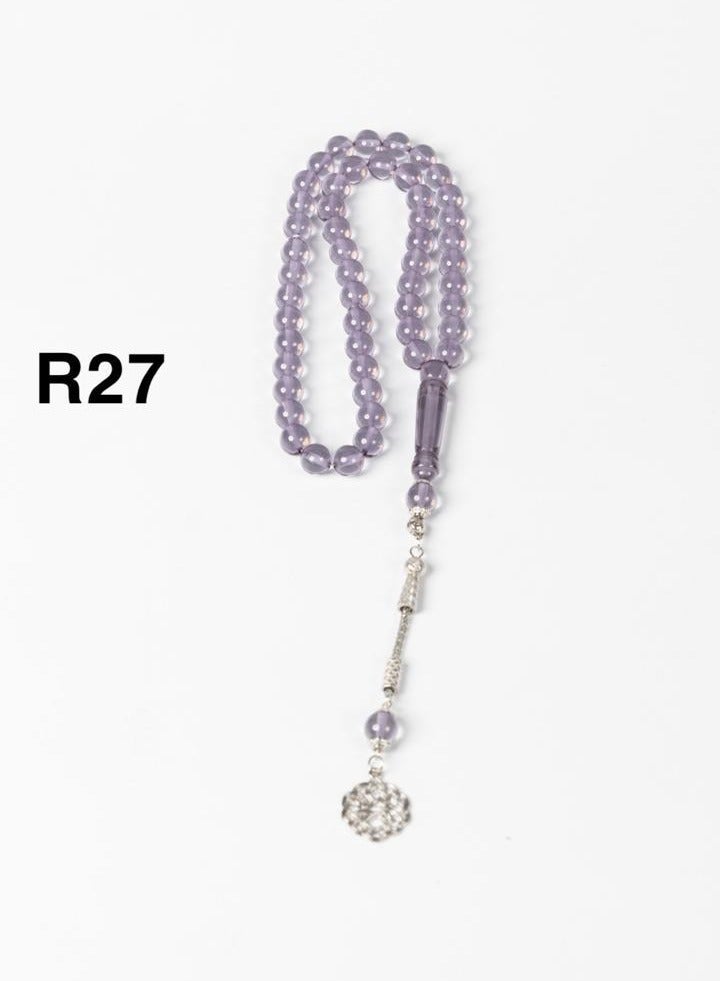 مسبحة رجالية مقاس 10مل, عدد خرز 51, موديل R27