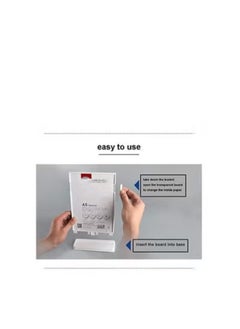 Eckek Eckek  ABS Plastic Sign Holder，Menu Displays T Shape Sign Stand  - Image 5