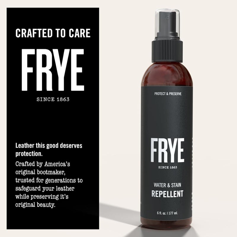 Frye Leather Water & Stain Repellent – 6oz Spray – Non-Aerosol, Made in USA – Protects Leather, Suede & Nubuck – Shields Against Water, Rain, Salt & Spills – Safe on All Colors - Image 5