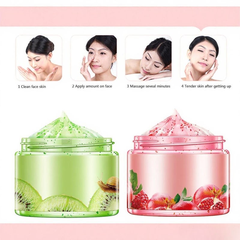 120g Pomegranate Fresh Moisturizing Mineral Sleeping Mask Nourish Hydrate No-wash Skin Care - Image 5