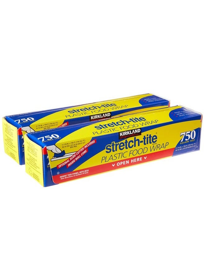 Kirkland SIGNATURE Stretch Tite Plastic Wrap Pack X 750' 1" (1500 Sq'), None, 2.0 Count 2 - Image 1