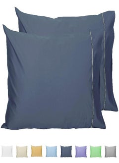 Sunflower Pillow Cases King Set of 2, 100% Cotton King Pillowcases, 20×40 inches with Silver Trim, Soft and Breathable, Solid Blue Indigo - pzsku/Z0B6212DE537C617CD533Z/45/_/1693489275/c085e99d-8874-40cb-ba70-4c2cd80bfbb1