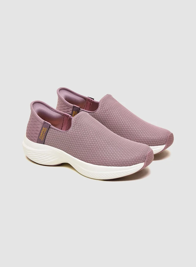 CAMPUS Mauve/Mstd Women's Pink Slip On Shoes - Lightweight Shoes, Minimalist Patterned Designed Shoes for Elegance for Women | Best Price UAE