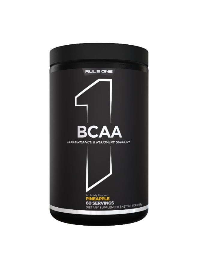 Rule1 BCAA - 60 حصة - نكهة انفجار الأناناس (Pineapple Blast)