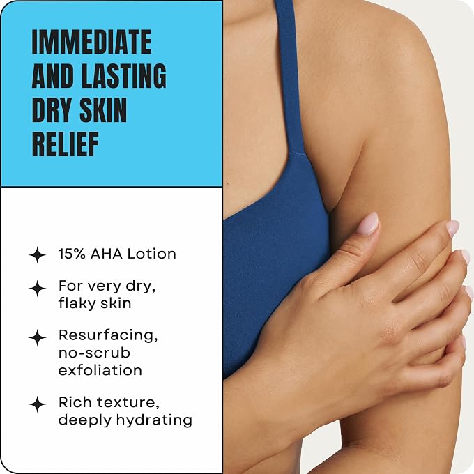 AmLactin Intensive Healing Body Cream  12 oz Tub  2-in-1 Exfoliator and Moisturizer for Dry Skin with 15% Lactic Acid and Ceramides for 24-Hour Moisturization - Image 3