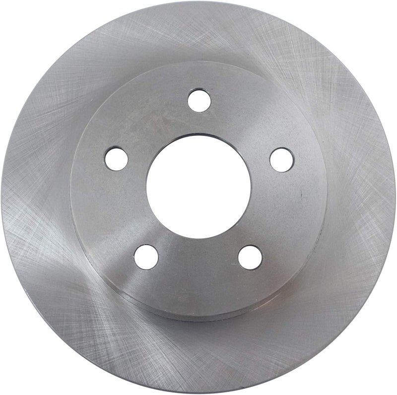 TRQ Rear Brake Rotors Set Solid Compatible with 2005-2008 Chevrolet Cobalt 2008-2010 HHR 2004-2012 Malibu 2007-2009 Pontiac G5 2005-2010 G6 Saturn Aura 2004-2007 Ion - Image 5