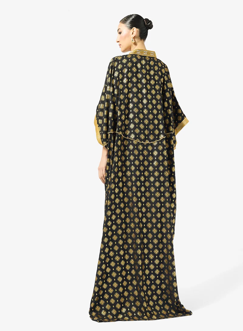 Golden Apple  Golden Printed Abaya for Women | Best Price UAE