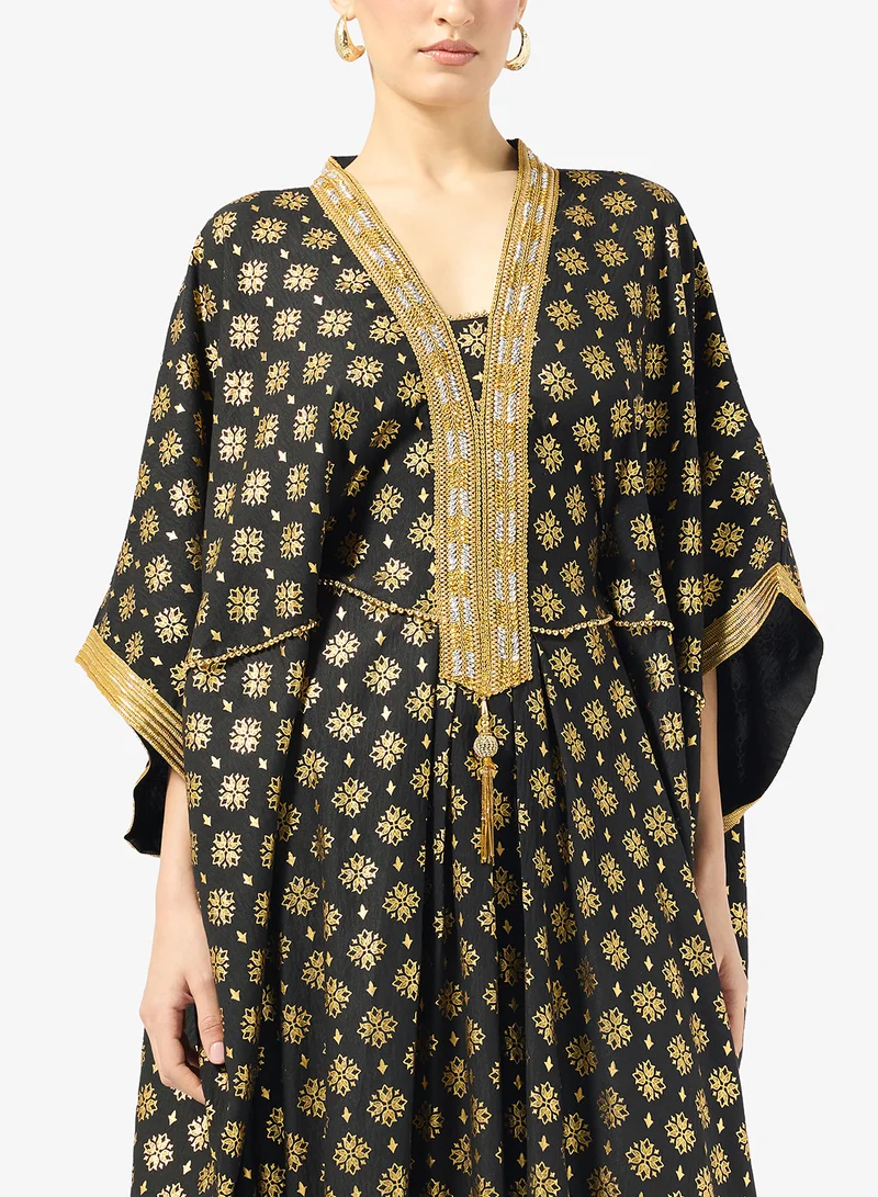 Golden Apple  Golden Printed Abaya for Women | Best Price UAE