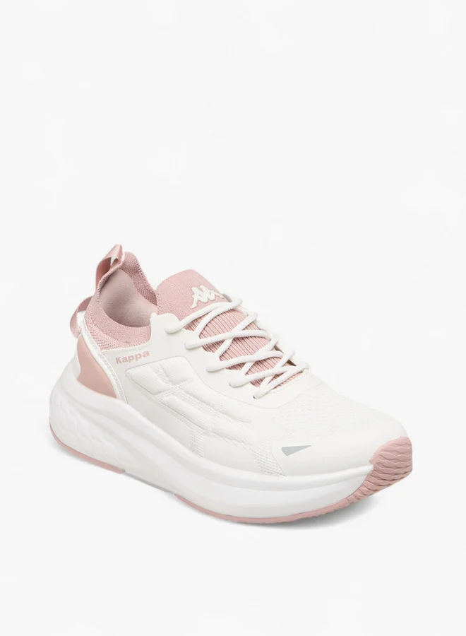 Kappa Women's Logo Print Sports Shoes with Lace-Up Closure