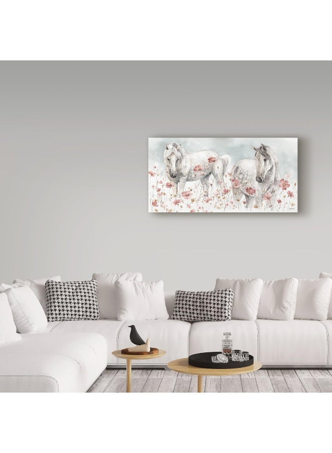 Trademark Fine Art Trademark Fine Art Wild Horses III Canvas Art by Lisa Audit 12x24  - Image 2