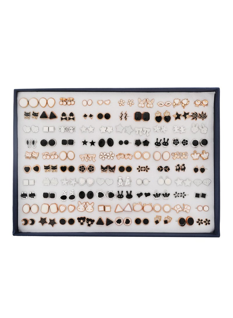 Mark Fairwhale Fashionable And Minimalist Multi Hole Combination Earrings