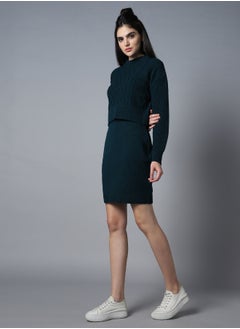 HIGH STAR Women forest green Co-ord Sets  - Image 1