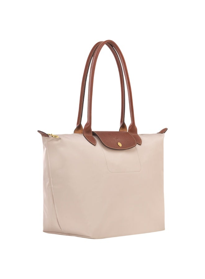 Longchamp Le Pliage Large Foldable Tote Bag, Cream Beige - Image 3