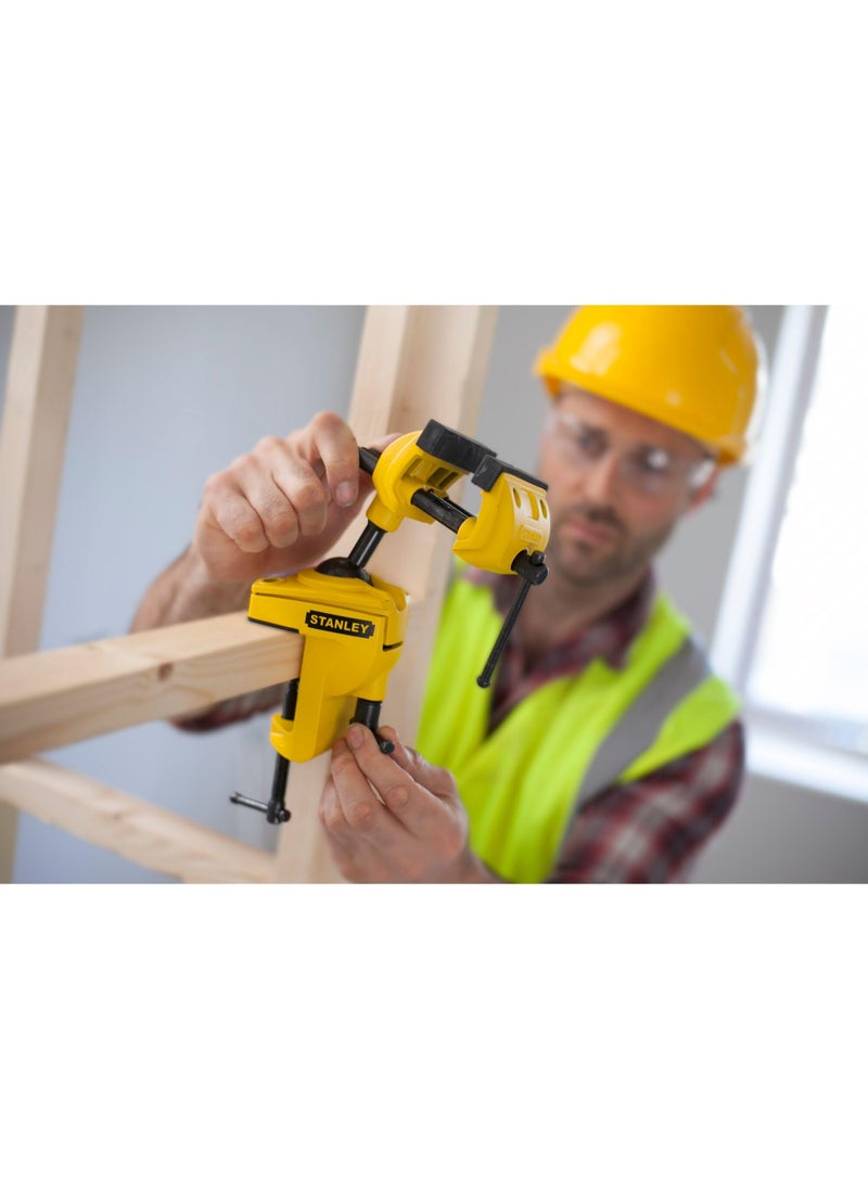 Stanley Stanley 1-83-069 MaxSteel Multi Angle Hobby Vice, Yellow/Black  - Image 2