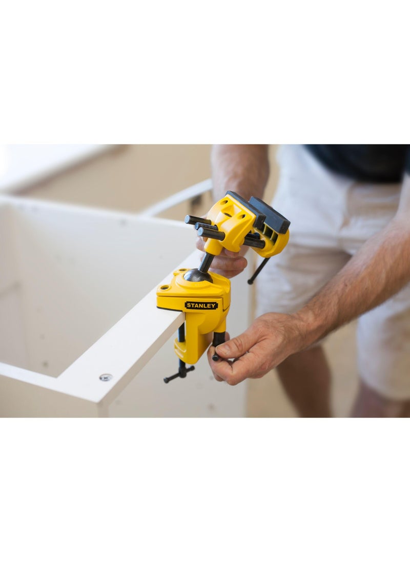 Stanley Stanley 1-83-069 MaxSteel Multi Angle Hobby Vice, Yellow/Black  - Image 4